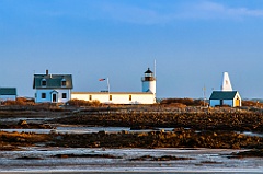 Maine's Goat Island Lighthouse at Low Tide